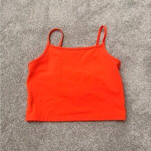 LSKD Vibrant Orange Women's Tank Top size Medium